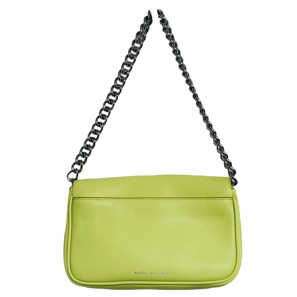 MARC JACOBS The J Marc Pistachio Green Leather Chain Shoulder Bag - Picture 2 of 8